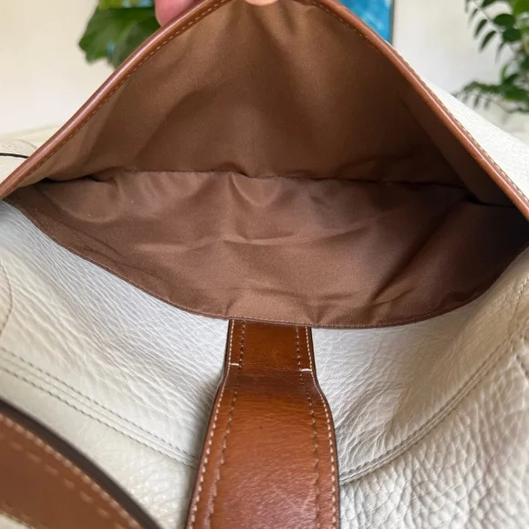 COACH Y2K Vintage Soho Medium Buckle Leather Shoulder Bag F12301 Cream Brown - Picture 12 of 16